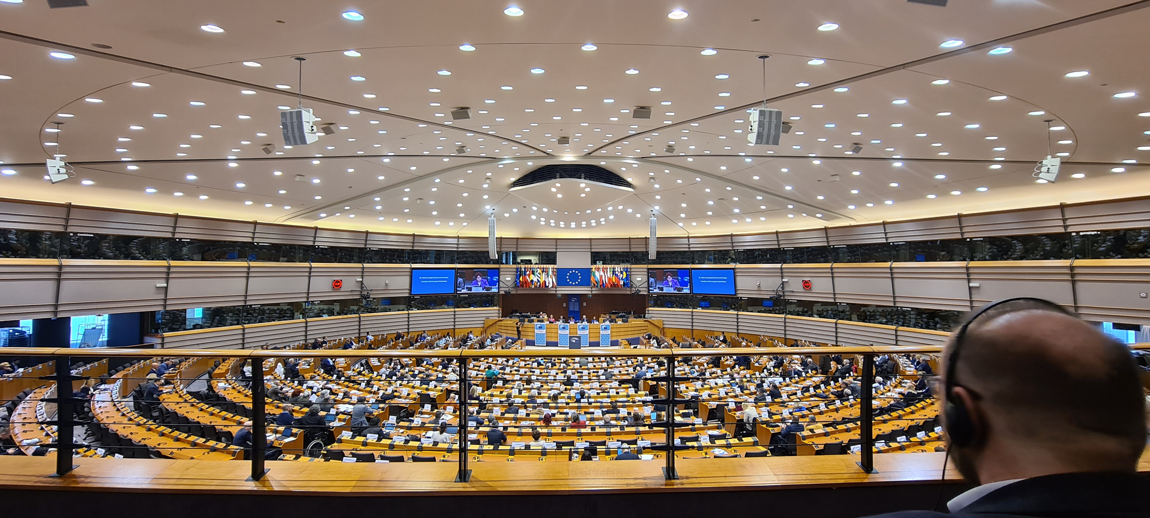 Ein Blick in den Brüsseler Plenarsaal
